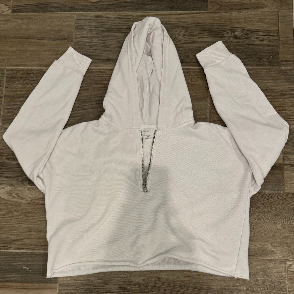 Aerie Cropped Quarter Zip Hoodie
